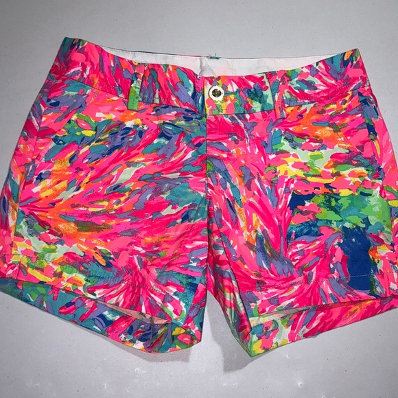 Lilly Pulitzer Callahan Shorts Palm Beach Coral 🦄 - Picture 12 of 15